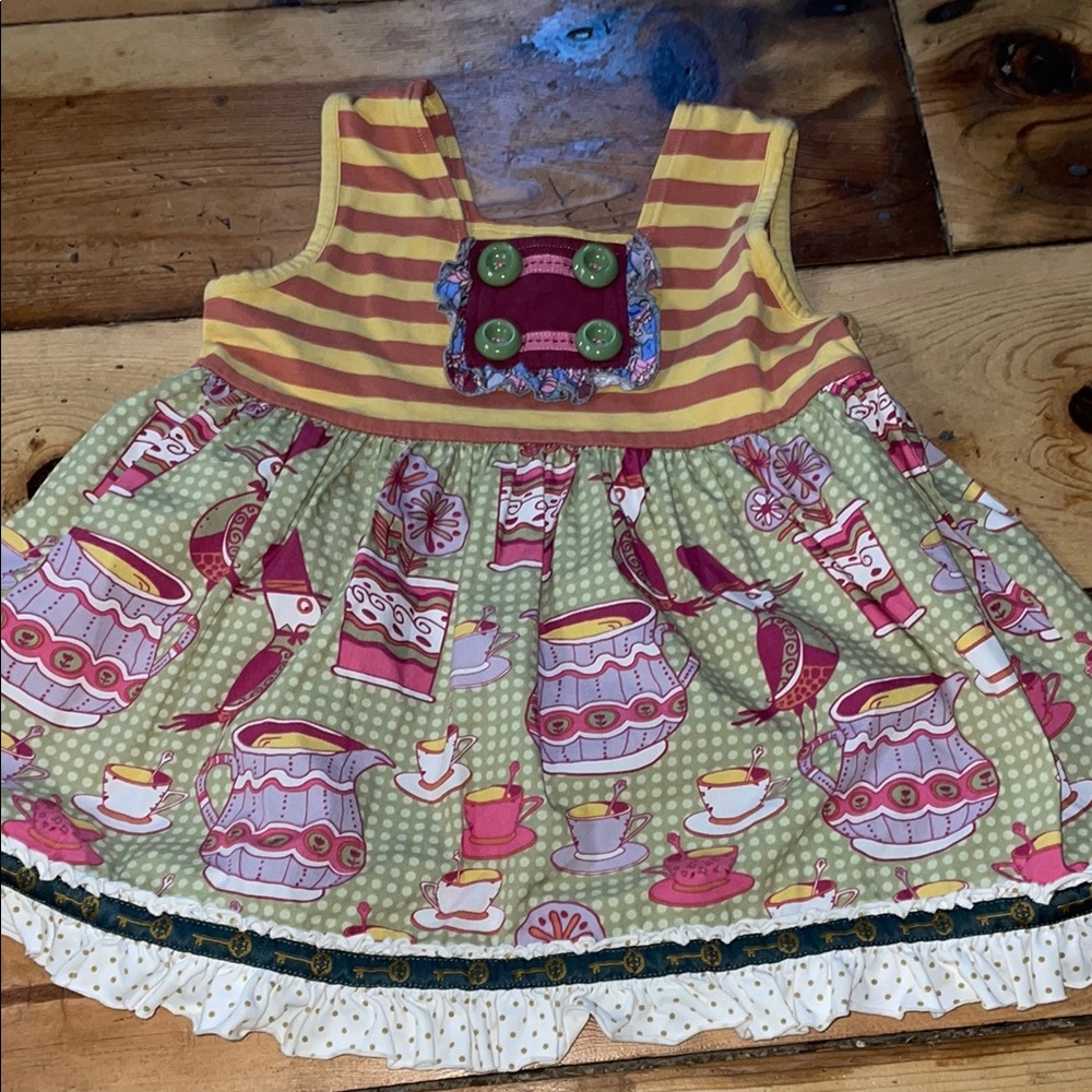 Matilda Jane size 6 Character Counts Sailor Teacup Sara top stripes